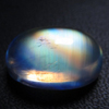 unique pcs wow wow - unbealivable - tope grade highest quailty - RAINBOW MOONSTONE - oval shape cabochon very very very rare quality - eye clean - full blue moon flashy fire all arround in the stone size 9x13 mm thick 7 mm weight 6.65 cts